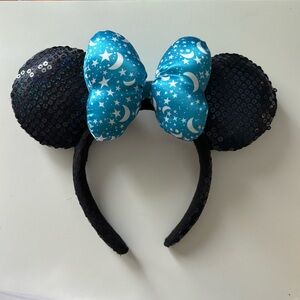 Disney Blue Sparkly Mickey Mouse Ears